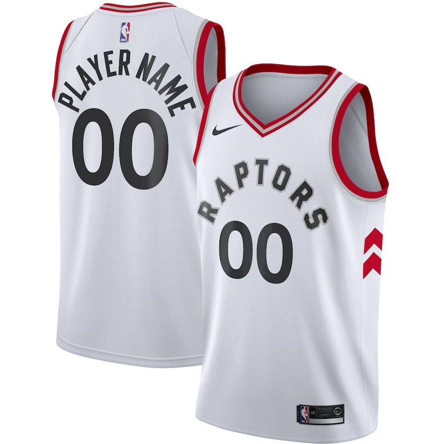 Men Toronto Raptors Nike White Swingman Custom NBA Jersey